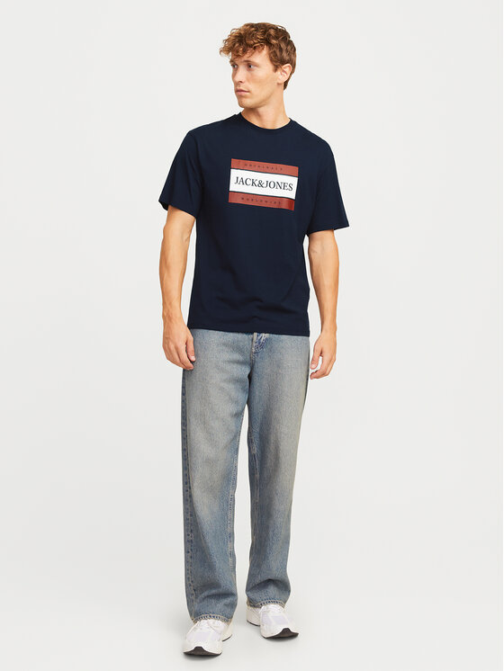 Jack&Jones Jack&Jones T-shirt Fredeiksberg 12262492 Tamnoplava Regular Fit