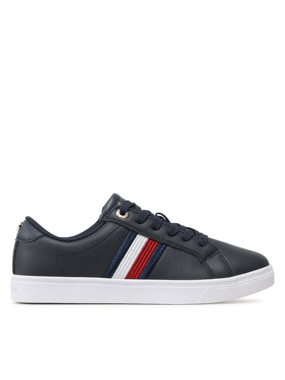 Tommy Hilfiger Tommy Hilfiger Sneakersy Essential Stripes Sneaker FW0FW06903 Granatowy