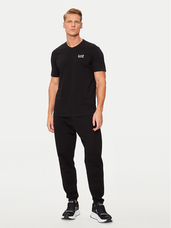EA7 Emporio Armani EA7 Emporio Armani T-shirt 8NPT27 PJVQZ 1200 Crna Regular Fit