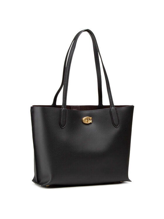 Coach Coach Handtasche Pbbl Willow Tote C0689 Schwarz