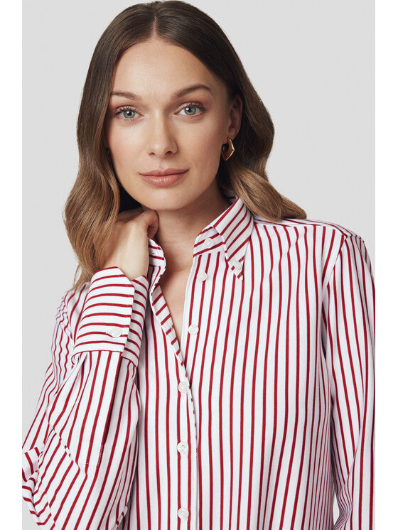 Lancerto Lancerto Koszula Pauline KO073225000005 Czerwony Oversize