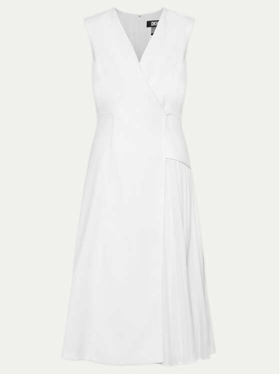 DKNY DKNY Kokteilinė suknelė DD4A1519 Écru Regular Fit