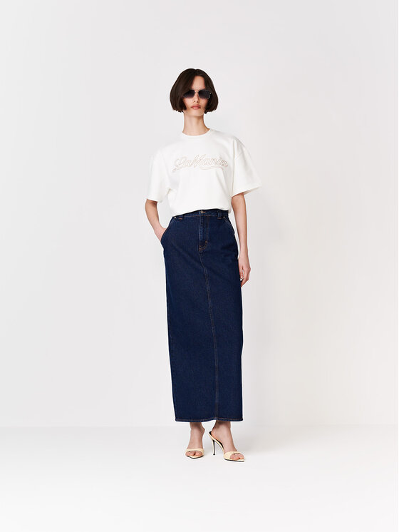 La Mania La Mania T-Shirt LOTTIE Biały Basic Fit