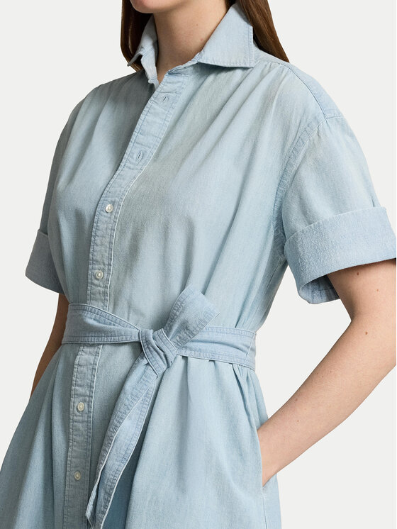 Polo Ralph Lauren Polo Ralph Lauren Сукня-сорочка 211935155001 Блакитний Regular Fit
