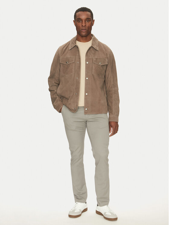 JOOP! Jeans JOOP! Jeans Geacă de piele 15 Georg 80000766 Bej Regular Fit