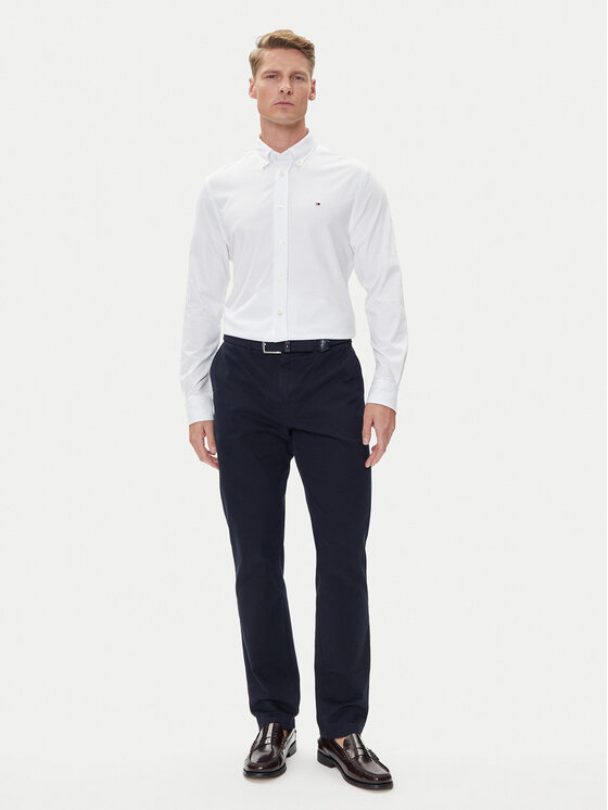 Tommy Hilfiger Tommy Hilfiger Koszula Performance MW0MW39418 Biały Slim Fit