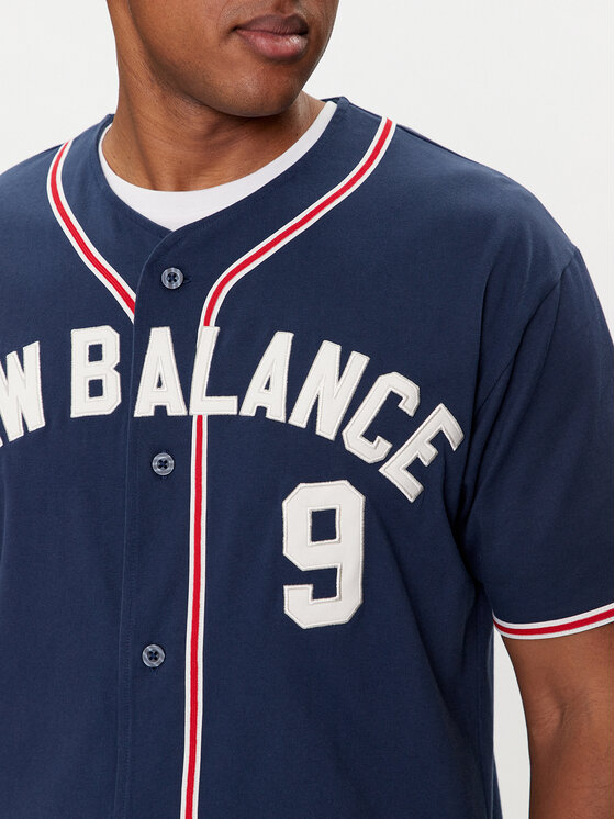 New Balance New Balance Koszula Greatest Hits MT41512 Granatowy Relaxed Fit