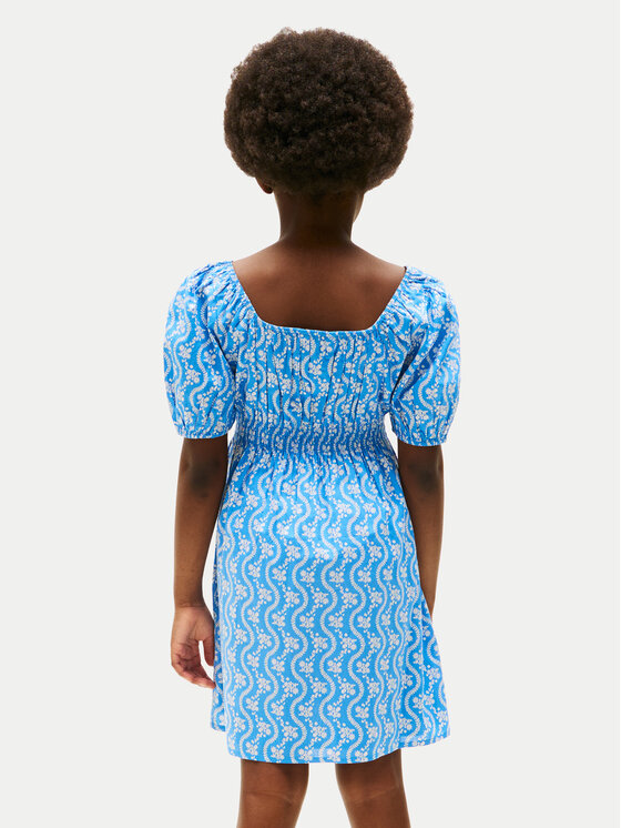 Tommy Hilfiger Tommy Hilfiger Sommerkleid KG0KG08473 S Blau Regular Fit