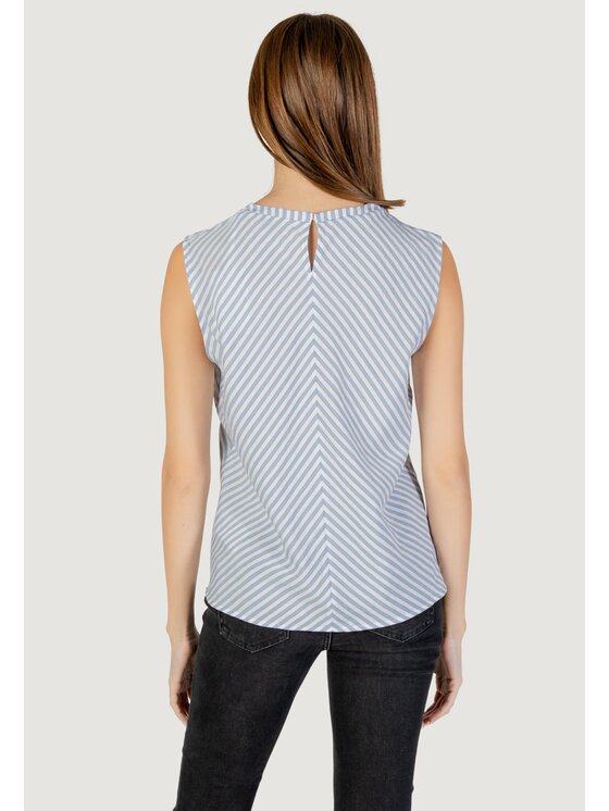 Tommy Jeans Tommy Jeans Φανέλα CRINKLE VIS MIX SLEE Μπλε Casual Fit