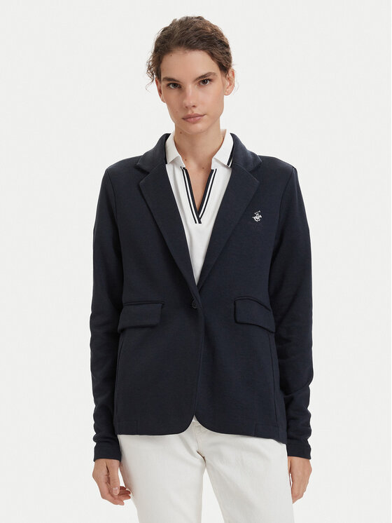 Beverly Hills Polo Club Beverly Hills Polo Club Sacou P-SS26W-F6547 Bleumarin Regular Fit