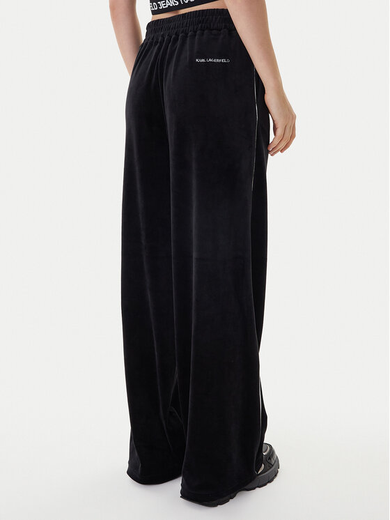 KARL LAGERFELD KARL LAGERFELD Melegítő alsó B1W10022 Fekete Regular Fit