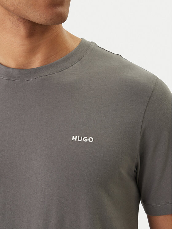HUGO HUGO Футболка Dero222 50466158 Сірий Regular Fit