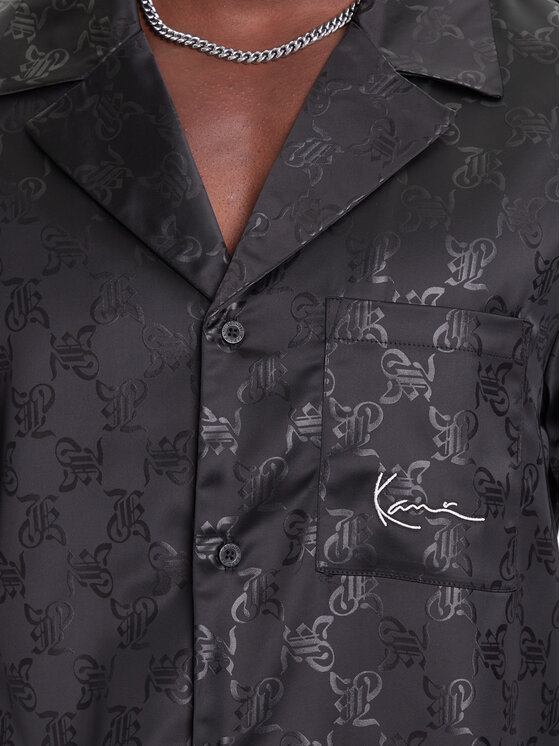 Karl Kani Karl Kani Πουκάμισο Signature All Over Print Resort PD00005369 Μαύρο Regular Fit