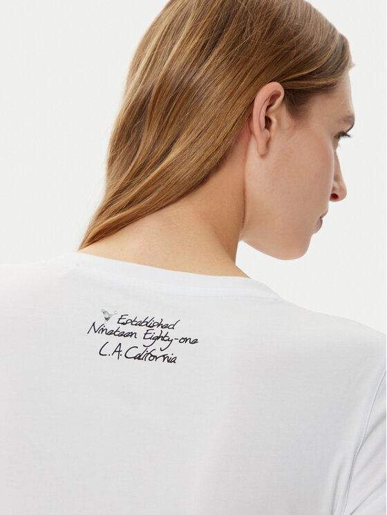 Guess Guess Marškinėliai W5RI00 J1314 Balta Regular Fit