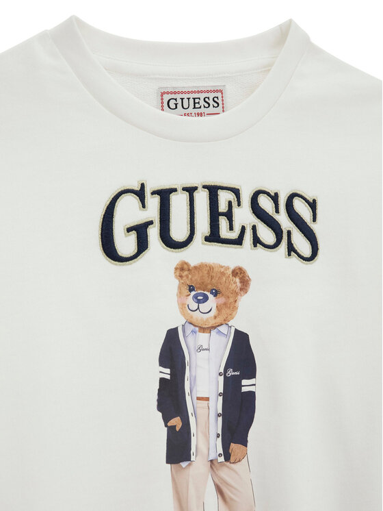 Guess Guess Mikina J6YQ01 K4419 Krémová Regular Fit