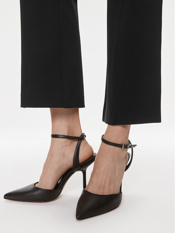 Max Mara Leisure Max Mara Leisure Παντελόνι υφασμάτινο Glasgow 2416781017 Μαύρο Regular Fit