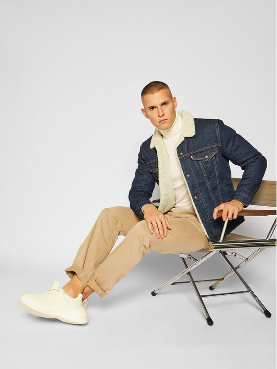 Levi's® Levi's® Τζιν μπουφάν Type III Sherpa 16365-0084 Σκούρο μπλε Regular Fit