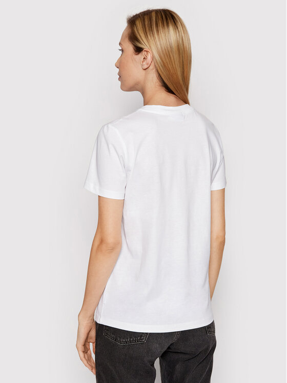 Calvin Klein Calvin Klein T-Shirt Core Logo K20K202142 Biały Regular Fit