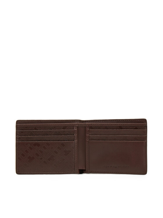 Tommy Hilfiger Tommy Hilfiger Μεγάλο Πορτοφόλι Ανδρικό Th Monogram Mini Cc Wallet AM0AM13251 Καφέ