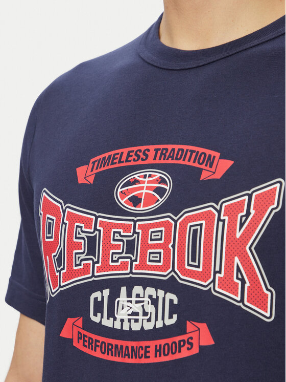 Reebok Reebok Тишърт 100220202 Тъмносин Relaxed Fit