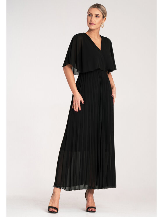 FIGL FIGL Abito da sera M1123 Nero Flared Fit