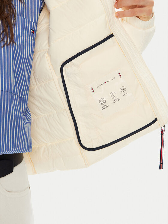 Tommy Hilfiger Tommy Hilfiger Pūkinė striukė WW0WW44980 Écru Regular Fit