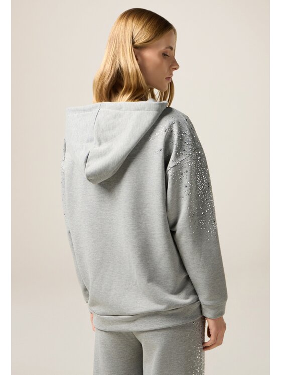 Oltre Oltre Felpa G830J004485N013 Grigio Over Fit