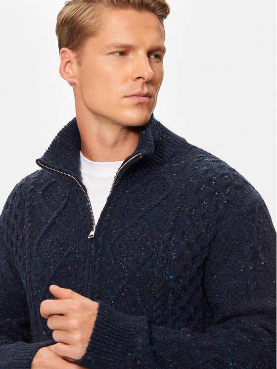 Gant Gant Kardigán 8040201 Sötétkék Regular Fit