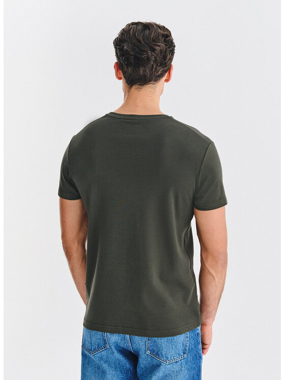 Pako Lorente Pako Lorente T-Shirt P000B-TT-005 Zielony Regular Fit