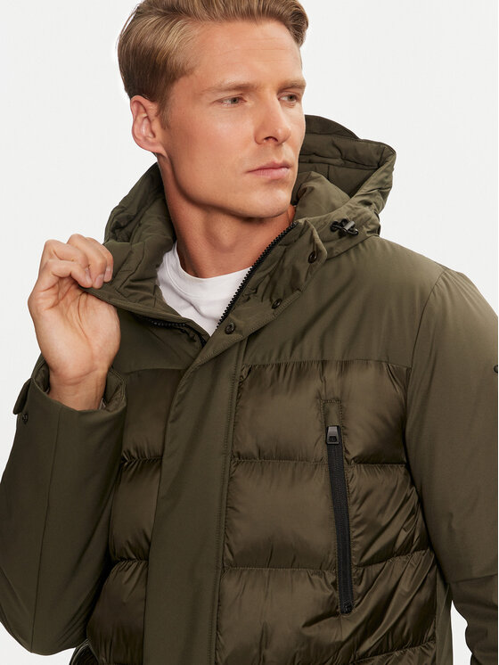 Geox Geox Зимно яке Sapienza M4628K TC188 F1789 Каки Regular Fit