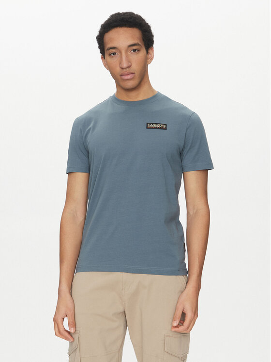 Napapijri T-shirt Iaato NP0A4HFZ Blu Regular Fit, taglia : XL