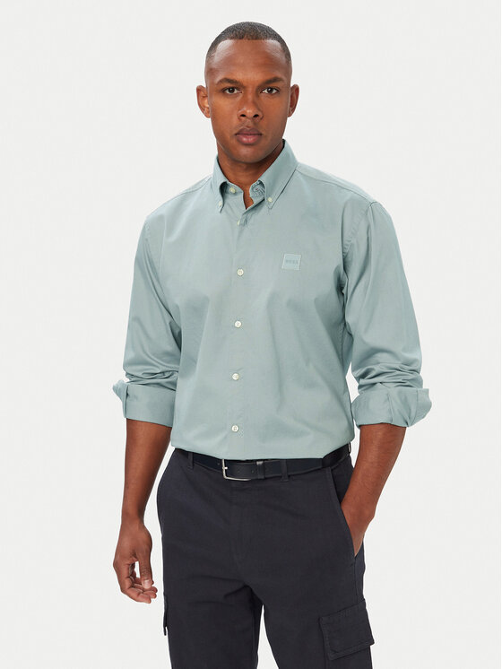 BOSS Риза Ricoplus_M 50565626 Сив Regular Fit