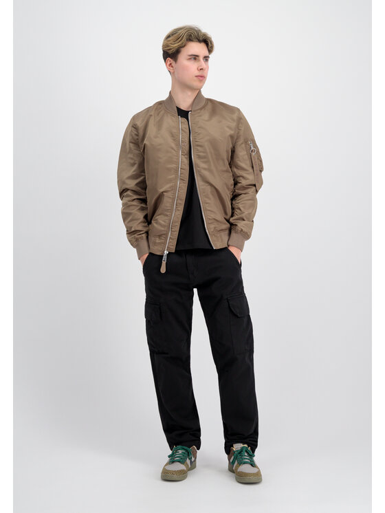 Alpha Industries Alpha Industries Kurtka bomber MA-1 VF Light Bomber Jacket Brązowy Slim Fit