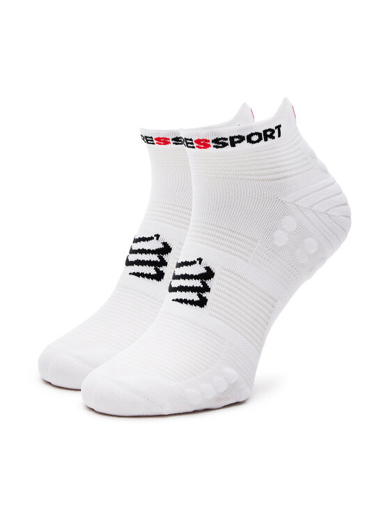 Compressport Ponožky Kotníkové Unisex Pro Racing Socks V4.0 Run Low XU00047B Biela