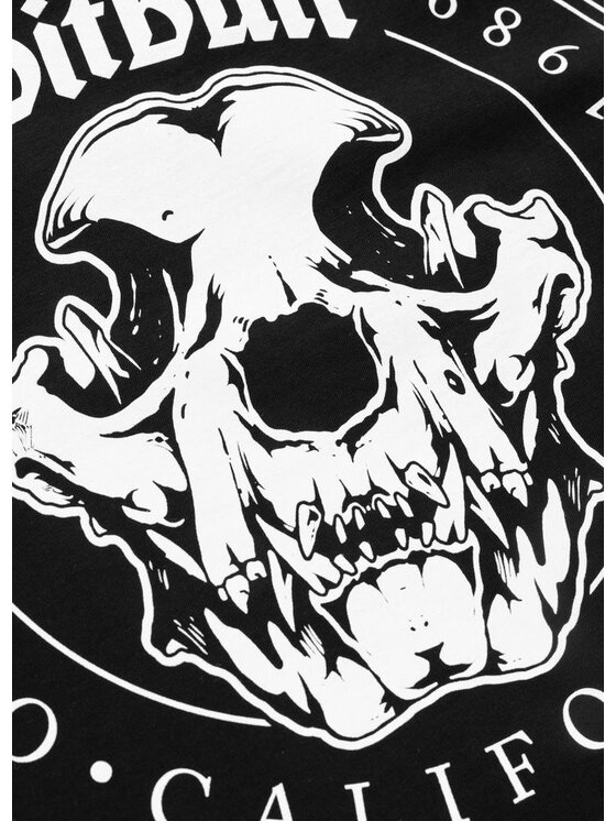 PITBULL PITBULL T-Shirt O'SIDE SKULL Czarny Regular Fit