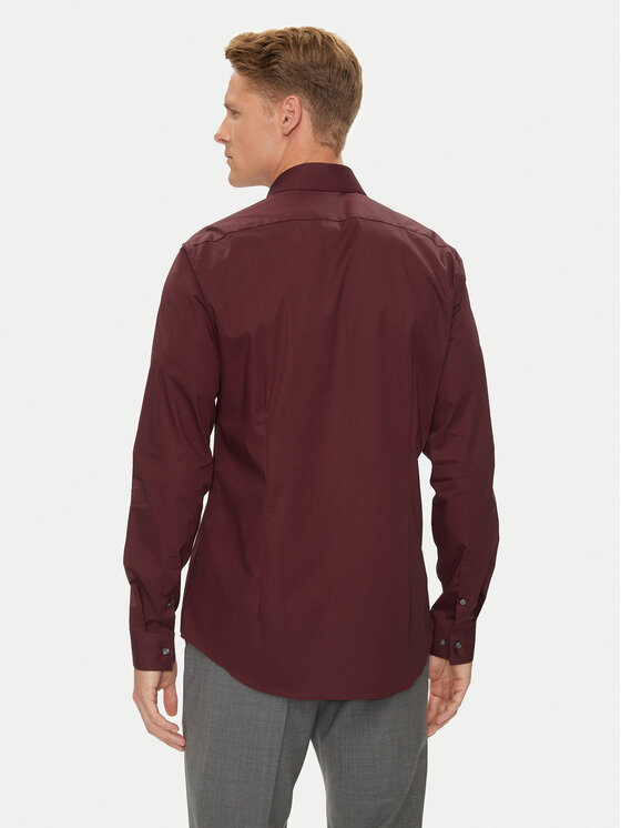 Calvin Klein Calvin Klein Cămașă K10K114023 Vișiniu Slim Fit