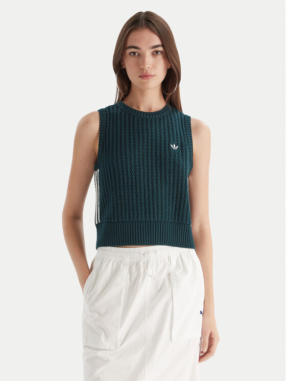 adidas adidas Felső adicolor JW4993 Zöld Regular Fit