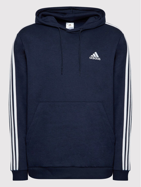 adidas adidas Pulóver Essentials Fleece 3-Stripes GK9073 Sötétkék Regular Fit