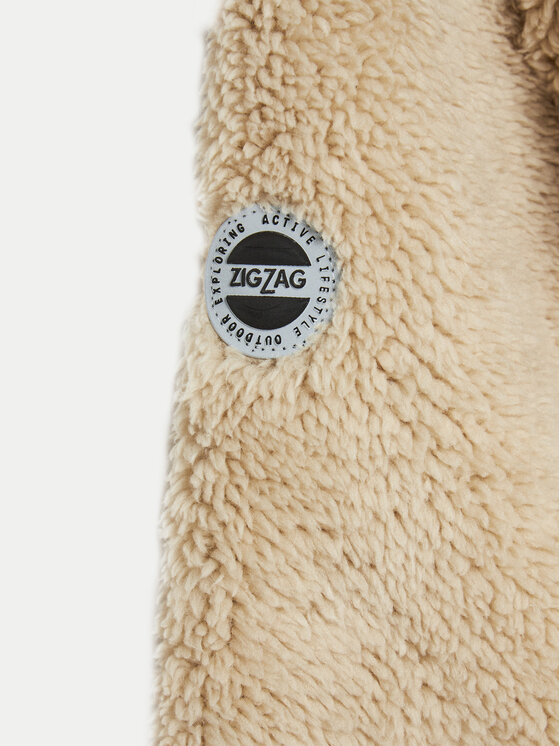 ZigZag ZigZag Majica dugih rukava Dotson Teddy Fleece Z243020 Bež Regular Fit
