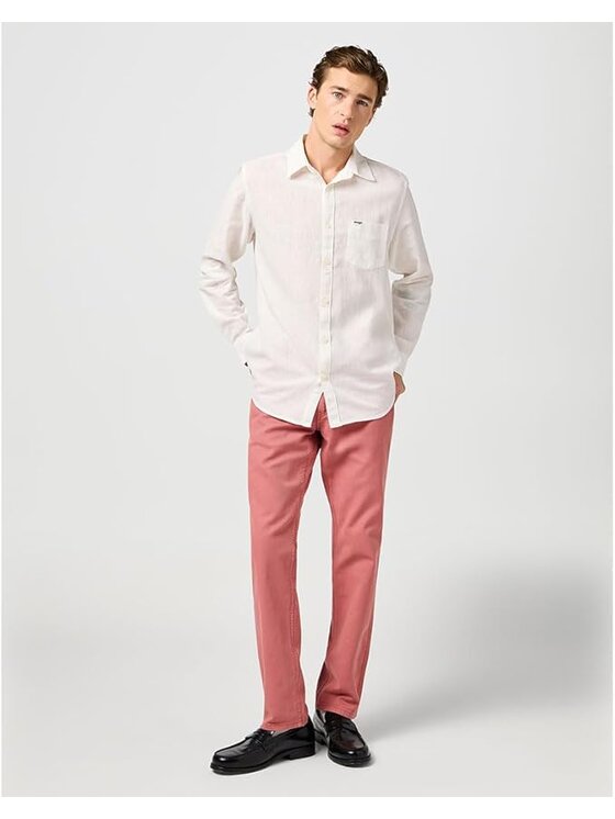 Wrangler Wrangler Pantaloni di tessuto GREENSBORO Rosa Straight Fit