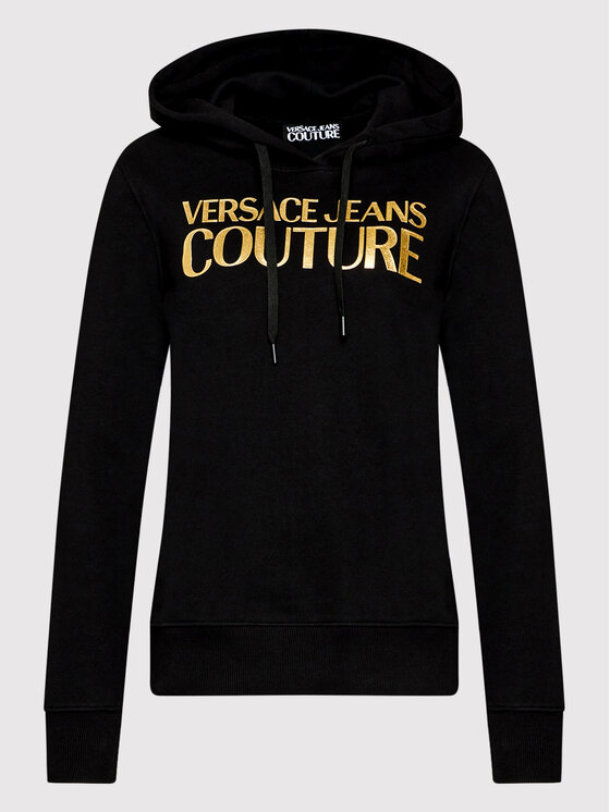 Versace Jeans Couture Versace Jeans Couture Mikina Logo 72HAIT02 Čierna Regular Fit