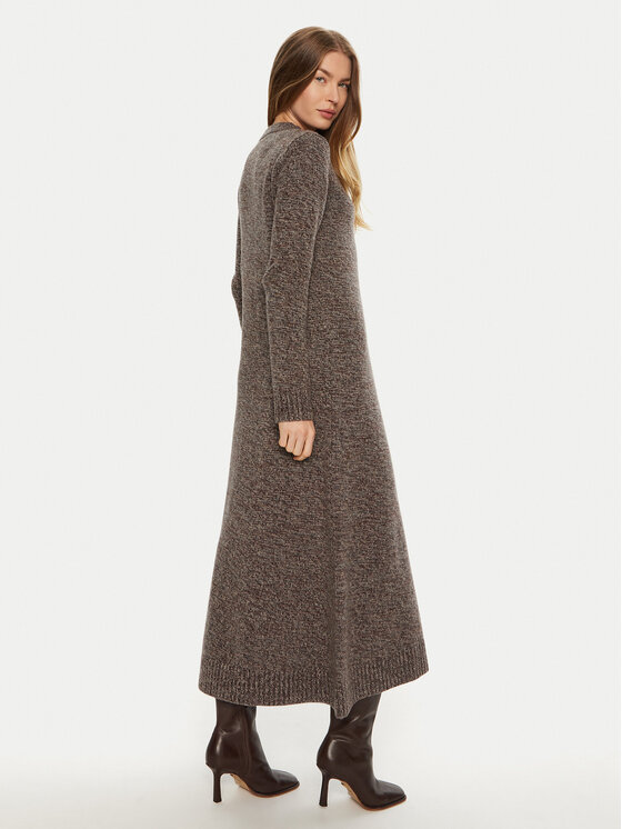 Weekend Max Mara Weekend Max Mara Pletena obleka Dionne 2425326022 Rjava Relaxed Fit