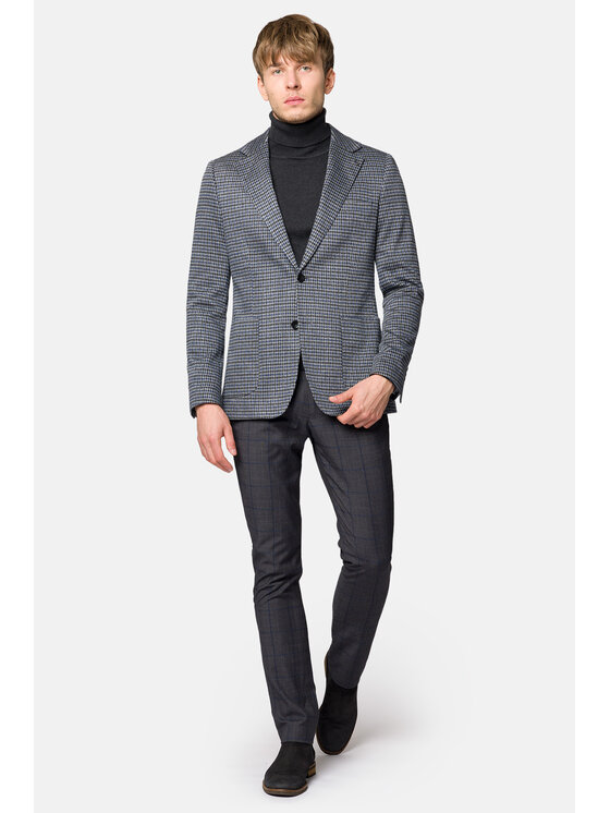 Lancerto Lancerto Marynarka Palmerstone MA131223000012 Szary Slim Fit