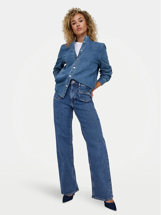 ONLY ONLY camicia di jeans Belle 15347085 Blu Regular Fit
