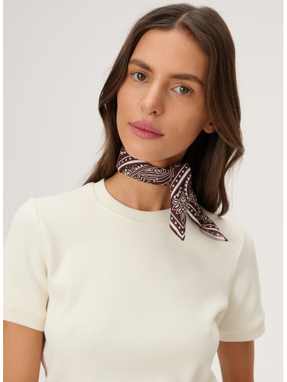 LEBRAND LEBRAND Chusta Bandana mini Bordowy