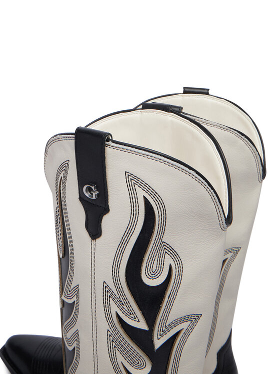Guess Guess Каубойски обувки FLTLRG LEA11 Черен