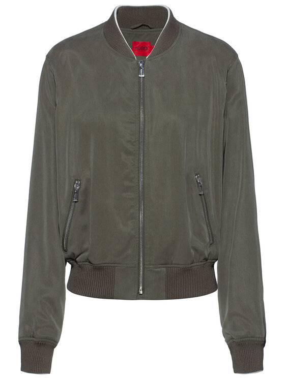 HUGO Hugo Bomber dzseki Agesa-1 50449569 Zöld Regular Fit