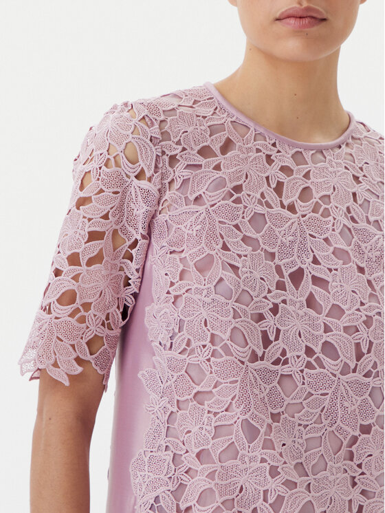 Luisa Spagnoli Luisa Spagnoli Sukienka koktajlowa Pendice 541767 Fioletowy Regular Fit