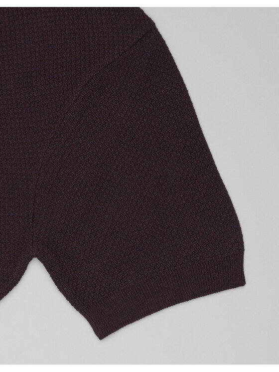 Borgio Borgio Polo dubino_f Fioletowy Classic Fit