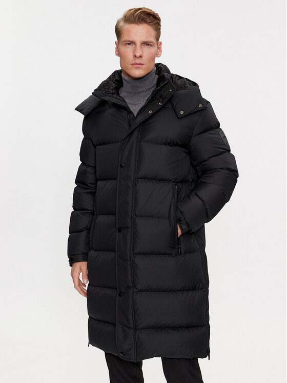 BOSS Boss Vatovaná bunda Donden4 50499795 Čierna Relaxed Fit